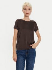 ViCOLO T-Shirt TS0201 Brązowy Regular Fit. Brązowe t-shirty ViCOLO, s, bez wzorów, z wiskozy, bez kołnierzyka, bez ramiączek. Za 119.99 zł.