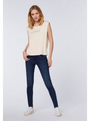 Detto Fatto Top w kolorze kremowym rozmiar: 42. Brązowe topy Detto Fatto, bez wzorów, z wiskozy, bez kołnierzyka, bez ramiączek. Za 60.99 zł.