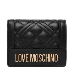 Portfel LOVE MOSCHINO. Czarne portfele Love Moschino, bez wzorów. Za 341.99 zł.