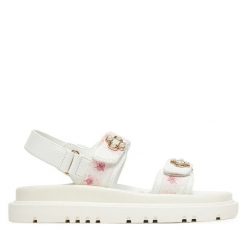 Sandały Aldo. Brązowe sandały Aldo, bez wzorów, bez obcasa, na szpilce, bez zapięcia. Za 399.99 zł.