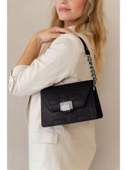 Lia Biassoni Skórzana torebka w kolorze czarnym - 23 x 17 x 10 cm rozmiar: onesize. Czarne torby na ramię Lia Biassoni, bez wzorów, z materiału, na ramię, bez dodatków. Za 304.99 zł.