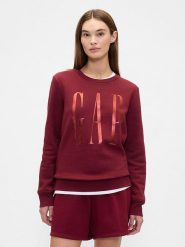 GAP Bluza w kolorze czerwonym rozmiar: M. Czerwone bluzy sportowe GAP, m, bez wzorów, bez kaptura. Za 136.78 zł.