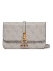 Guess Torebka w kolorze jasnoszarym - 19 x 13 x 5 cm rozmiar: onesize. Szare torby na ramię Guess, z aplikacjami, z materiału, na ramię, bez dodatków. Za 308.18 zł.
