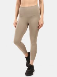 Kilpi Legginsy funkcyjne "Rivian" w kolorze beżowym rozmiar: 40. Brązowe legginsy Kilpi, bez wzorów, z materiału. Za 126.99 zł.