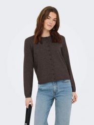 ONLY Kardigan w kolorze brązowym rozmiar: L. Brązowe kardigany Only, l, bez wzorów. Za 63.95 zł.