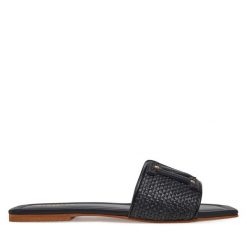 Klapki Marciano Guess. Czarne klapki Marciano Guess, z aplikacjami, bez obcasa. Za 749.99 zł.