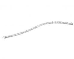 Bransoletka z białego złota z diamentami - 18 cm - 0,25 ct - próba 585. Białe bransoletki Apart, z diamentem, złote. Za 11,590.00 zł.