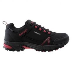Buty trekkingowe damskie Hi-Tec Hapiter WP. Czarne trekkingi Hi-tec, z materiału, trekkingowe. W wyprzedaży za 199.00 zł.