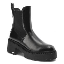 Czarne Botki Karino Wygodne Buty Damskie. Czarne botki Karino, bez wzorów, ze skóry, bez obcasa, na obcasie, bez zapięcia. Za 399.00 zł.