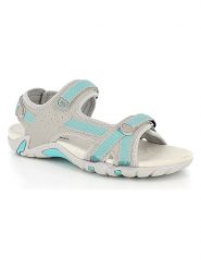 Kimberfeel Sandały "Jeannie" w kolorze szaro-turkusowym rozmiar: 39. Szare sandały Kimberfeel, bez wzorów, klasyczne, z otwartym noskiem, bez obcasa, bez zapięcia. Za 165.99 zł.
