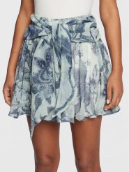 Guess Spódnica trapezowa W3RD46 WDW52 Zielony Regular Fit. Zielone spódnice Guess, l, z aplikacjami, z syntetyku, trapezowe. Za 239.99 zł.