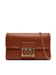 LOVE MOSCHINO Torebka JC4093PP1NLI0312 Brązowy. Brązowe torebki klasyczne Love Moschino, bez wzorów, ze skóry, bez dodatków. Za 709.99 zł.