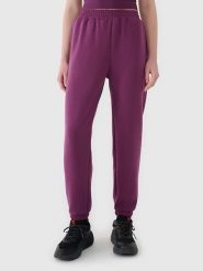 4F Spodnie dresowe w kolorze fioletowym rozmiar: XL. Różowe spodnie dresowe 4f, xl, bez wzorów, z dresówki. Za 82.64 zł.