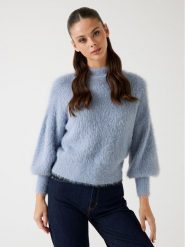 Guess Sweter 167547 Niebieski Classic Fit. Niebieskie swetry Guess, s, z aplikacjami, z syntetyku, bez ramiączek. Za 439.99 zł.