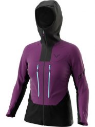 DYNAFIT Kurtka softshellowa "TLT DST" w kolorze fioletowo-czarnym rozmiar: XS. Czarne kurtki sportowe Dynafit, xs, bez wzorów, bez kaptura, outdoorowe. Za 352.21 zł.
