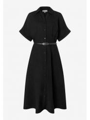 More & More Sukienka w kolorze czarnym rozmiar: 46. Czarne sukienki More & More, bez wzorów, ze lnu, bez kołnierzyka, bez ramiączek, midi. Za 399.95 zł.