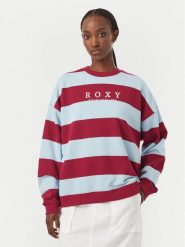 Roxy Bluza Strictly Stripes ERJFT05071 Bordowy Regular Fit. Czerwone bluzy Roxy, l, bez wzorów, z bawełny, bez kaptura. Za 279.99 zł.