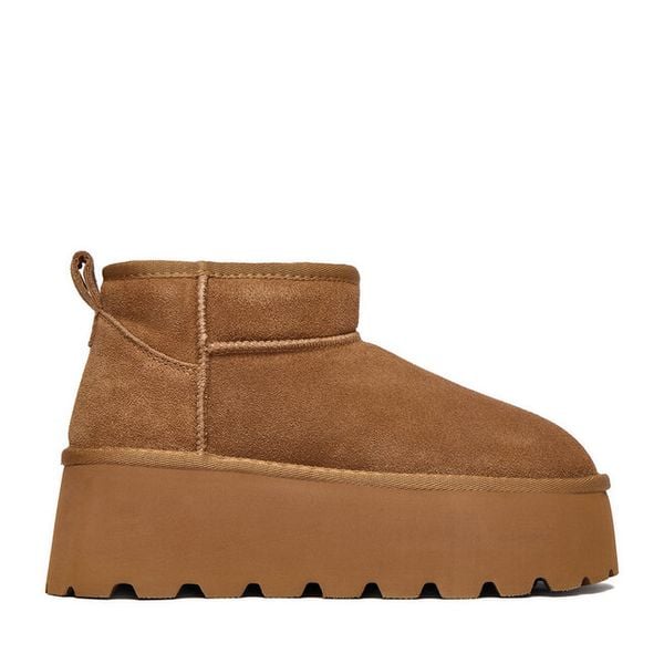 Śniegowce Badura. Brązowe trapery i śniegowce Badura. Za 179.99 zł.