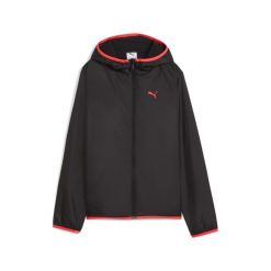 Młodzieżowa wiatrówka z podszewką z polaru PUMA Black. Czarna kurtki sportowe Puma, m, bez wzorów, z polaru, bez kaptura, do biegania. Za 269.00 zł.