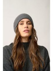 Perfect Cashmere Kaszmirowa czapka "Ember" w kolorze szarym rozmiar: onesize. Szare czapki Perfect Cashmere, bez wzorów, z kaszmiru. Za 218.57 zł.