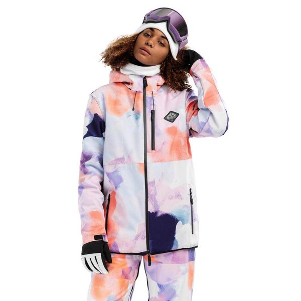 Kurtka snowboardowa damska Siroko W2-W Chréa. Brązowe kurtki narciarskie SIROKO, m, bez wzorów, z materiału, z kapturem, narciarskie. Za 411.20 zł.