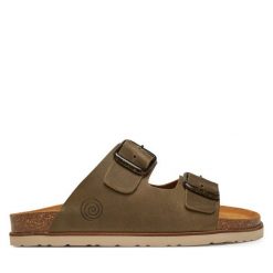 Klapki Dr. Brinkmann. Brązowe klapki Dr. Brinkmann, bez wzorów, bez obcasa. Za 299.99 zł.