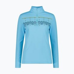 Bluza damska CMP 35L0396 Sweat. Niebieskie bluzy CMP, l, bez wzorów, z materiału, bez kaptura. Za 239.99 zł.