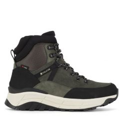 Botki Rieker Revolution Lifestyle. Zielone botki Rieker Revolution Lifestyle, bez wzorów, bez obcasa, na płaskiej podeszwie, bez zapięcia. Za 384.99 zł.