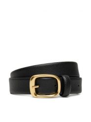 Calvin Klein Pasek Damski Chuncky Bukle Caviar LV04F7023G Czarny. Czarne paski Calvin Klein, bez wzorów, ze skóry. Za 259.99 zł.