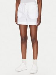 Calvin Klein Jeans Szorty materiałowe J20J225218 Biały Relaxed Fit. Białe szorty Calvin Klein Jeans, bez wzorów, z bawełny. Za 239.99 zł.