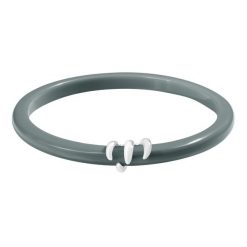 Bransoletka Forza z antracytowej żywicy, posrebrzana. Szare bransoletki Lilou, posrebrzane. Za 189.00 zł.