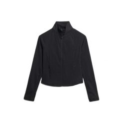 Damska bluza dresowa Superdry Studios. Czarne bluzy Superdry, bez wzorów, z dresówki, bez kaptura. Za 323.35 zł.