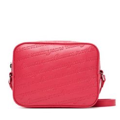 Torebka Tommy Jeans. Czerwone torebki klasyczne Tommy Jeans, bez wzorów, z jeansu, bez dodatków. Za 349.99 zł.