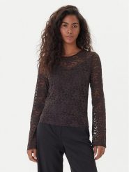 Vero Moda Bluzka Kanya 10336176 Brązowy Regular Fit. Brązowe bluzki Vero Moda, l, bez wzorów, z syntetyku, bez kołnierzyka, bez ramiączek. Za 139.99 zł.