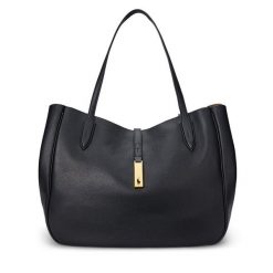 Torebka Polo Ralph Lauren. Czarne shopper Polo Ralph Lauren, bez wzorów, bez dodatków. Za 3,799.00 zł.