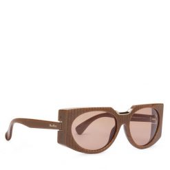 Okulary przeciwsłoneczne Max Mara. Brązowe okulary przeciwsłoneczne Max Mara, bez wzorów. Za 1,079.00 zł.