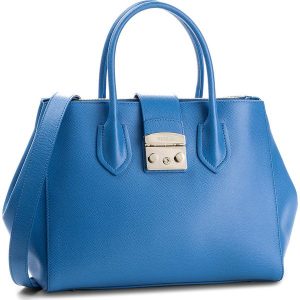 Torebka FURLA - Metropolis 941822B BML2 ARE Celeste c. Niebieskie torby na ramię Furla, bez wzorów, ze skóry, klasyczne, na ramię, bez dodatków. Za 1,575.00 zł.