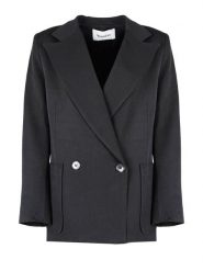 Silvian Heach Marynarka "Oversize" | CVA22060GC | Kobieta | Czarny. Czarne marynarki i żakiety Silvian Heach, bez wzorów, z elastanu. W wyprzedaży za 499.00 zł.