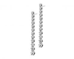 Kolczyki z białego złota z brylantami - 1,00 ct - próba 750. Białe kolczyki Apart, z brylantem, złote. Za 14,590.00 zł.