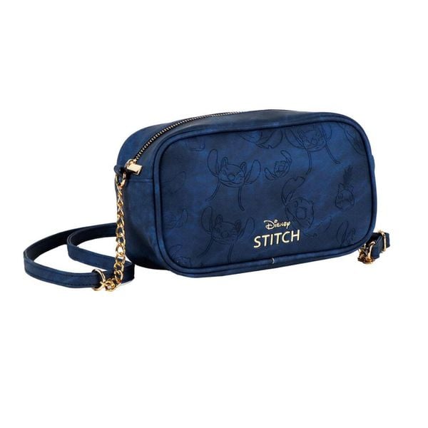 Torba na ramię Cerda Disney Stitch. Niebieskie torby na ramię Disney, bez wzorów, z materiału, eleganckie, na ramię, bez dodatków. Za 153.50 zł.