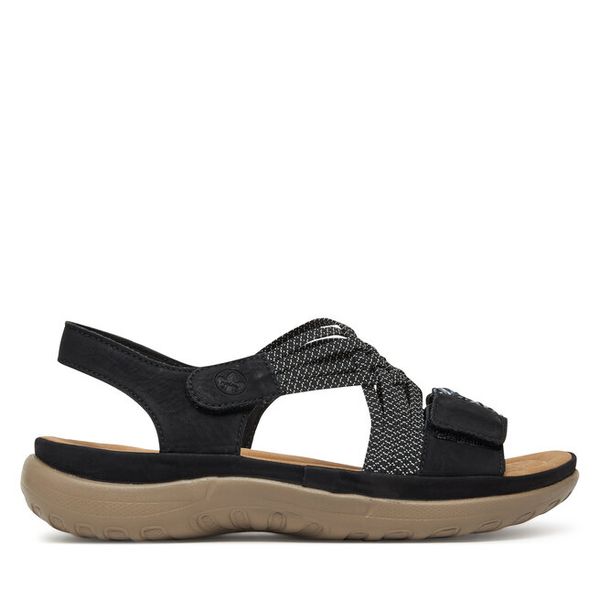 Sandały Rieker. Czerwone sandały Rieker, bez wzorów, bez obcasa, na płaskiej podeszwie, bez zapięcia. Za 299.99 zł.