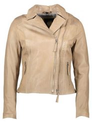 Apple of Eden Skórzana kurtka w kolorze beżowym rozmiar: 36. Brązowe kurtki Apple of Eden, bez wzorów, ze skóry, bez kaptura. Za 521.99 zł.