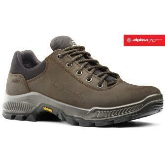 Buty Trekkingowe dla dorosłych Alpina Prima Low Vibram. Brązowe trekkingi Alpina, z materiału, przed kostkę, trekkingowe. Za 550.00 zł.
