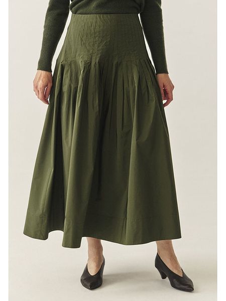 TATUUM Spódnica "Pliska" w kolorze khaki rozmiar: 44. Brązowe spódnice Tatuum, bez wzorów, maxi. Za 206.78 zł.