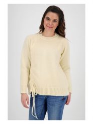 Alife and kickin Sweter "Dalila" w kolorze kremowym rozmiar: XS. Brązowe swetry Alife and Kickin, xs, bez wzorów, bez ramiączek. Za 52.67 zł.