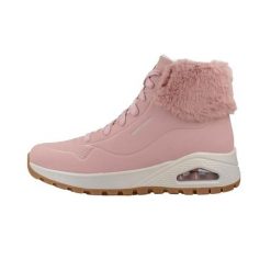 Buty sportowe Skechers Uno Rugged. Czerwone obuwie sportowe Skechers, ze skóry, bez zapięcia, trekkingowe, Skechers Sport. Za 299.00 zł.