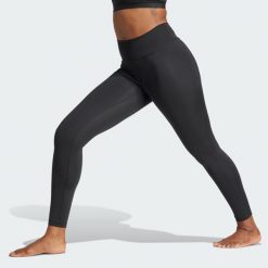 Legginsy All Me Essentials Full-Length. Czarne legginsy Adidas, m, bez wzorów, z materiału. Za 149.99 zł.
