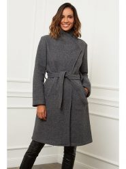 L'armoire de Suzette Płaszcz zimowy w kolorze antracytowym rozmiar: 36. Czarne płaszcze L'armoire de Suzette, na zimę, l, bez wzorów, z puchu, bez kaptura. Za 251.45 zł.