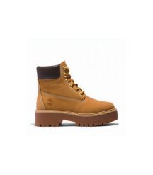 Trapery damskie Timberland STONE STREET 6 INCH BOOTS. Brązowe botki Timberland, bez wzorów, bez obcasa, bez zapięcia. Za 849.00 zł.