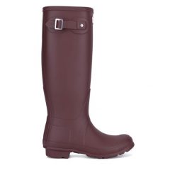 Kalosze Hunter. Czerwone kalosze Hunter, bez wzorów. Za 379.99 zł.